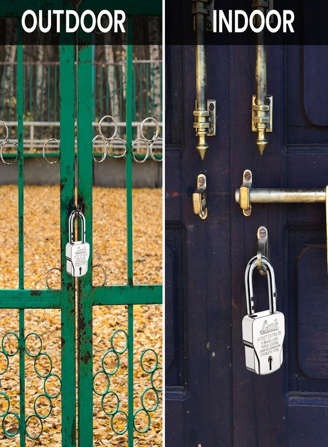 لينك قفل Link® Atoot Extra 70m ثلاثي القفل، ذو حلقة صلبة، كل قفل مزود بـ 3 مفاتيح فضية (عبوة من 2) - Image 5